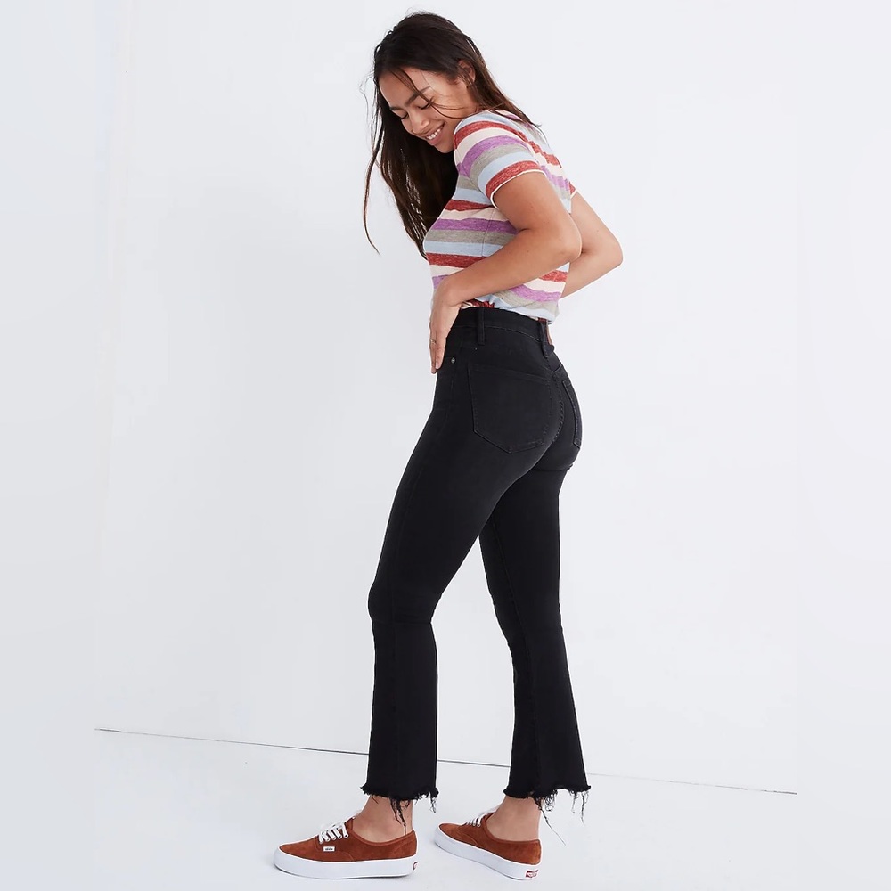 Madewell Cali Demi-Boot Jeans Chewed-Hem Edition